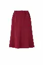 Jupe A-line bordeaux sur fond blanc.webp