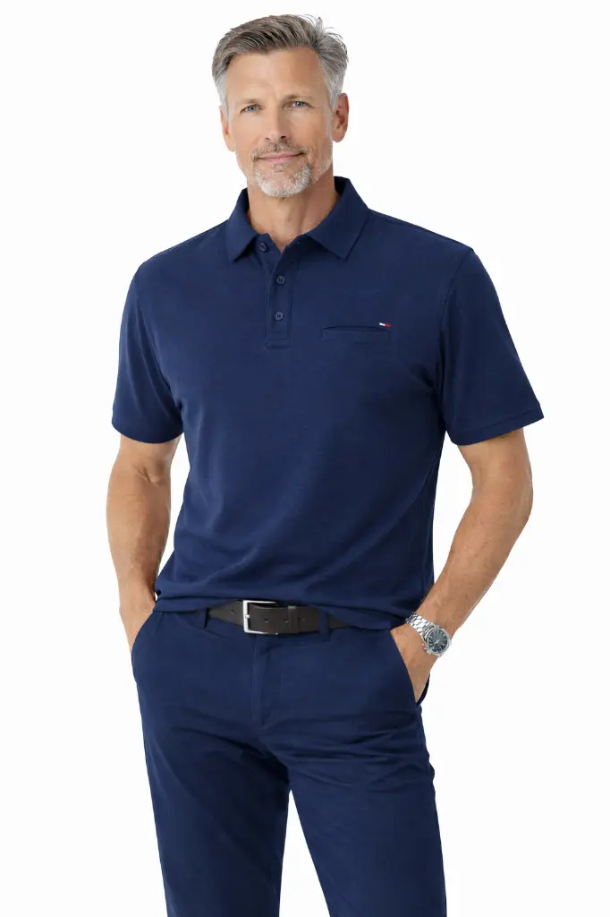 Homme en polo bleu marine.webp