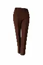 Pantalon en coton chocolat sur fond blanc.webp