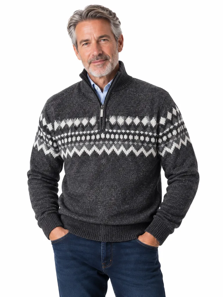 Portrait d’homme en pull nordique charbon.webp