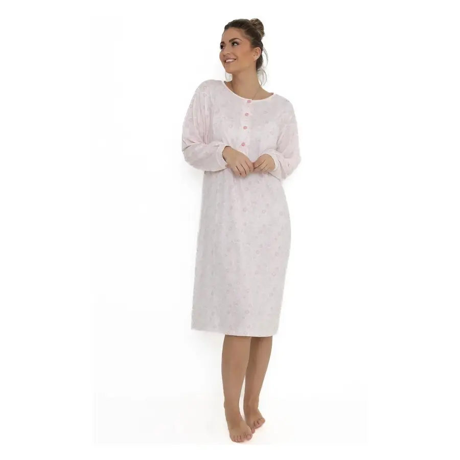 chemise de nuit senior - MAXIME (S, bleu, manches courtes)