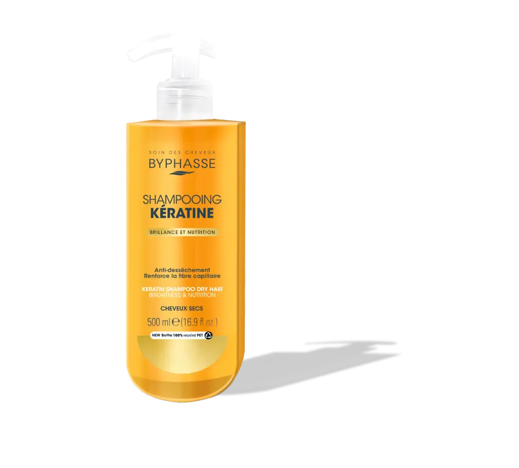 SHAMPOOING À LA KÉRATINE LIQUIDE 500 ML