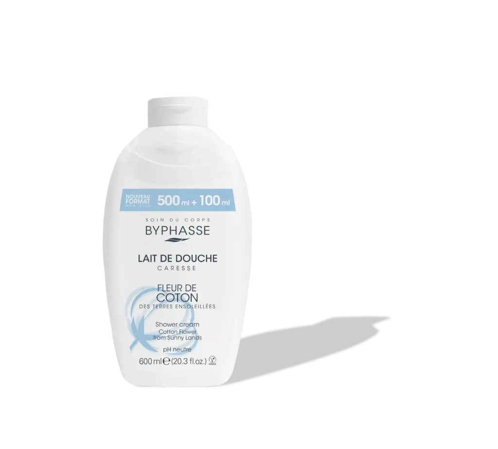LAIT DE DOUCHE CARESSE 600ML FLEUR DE COTON