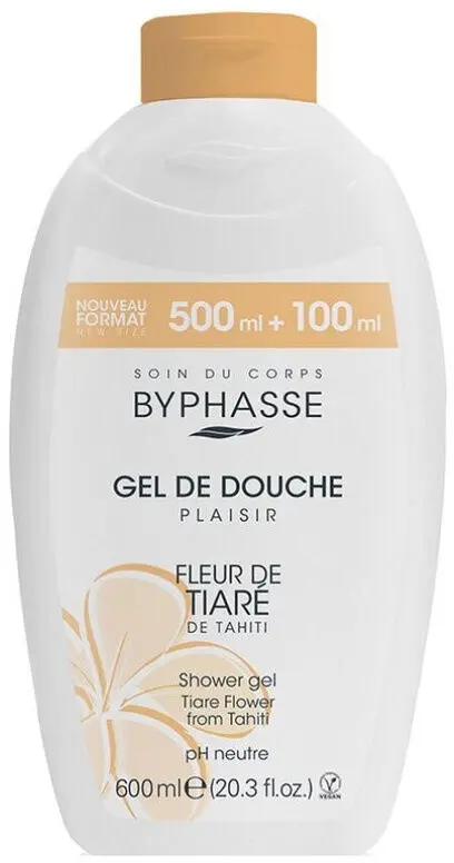 GEL DE DOUCHE PLAISIR 600ML FLEUR DE TIARÉ