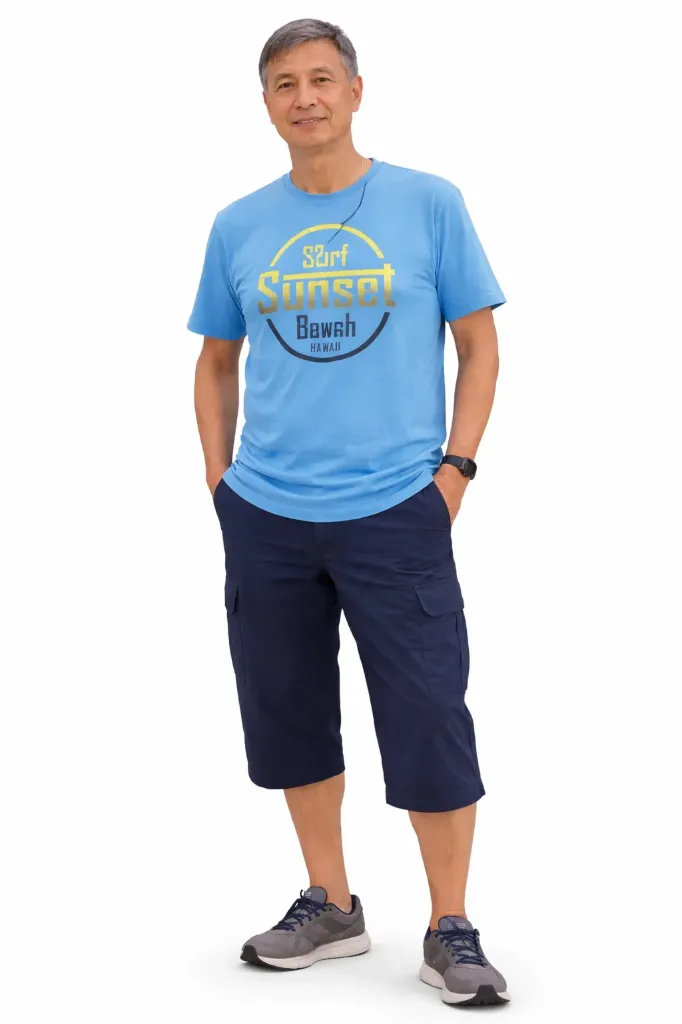 T-shirt SaiIing Club REF 3301 (M, bleu)