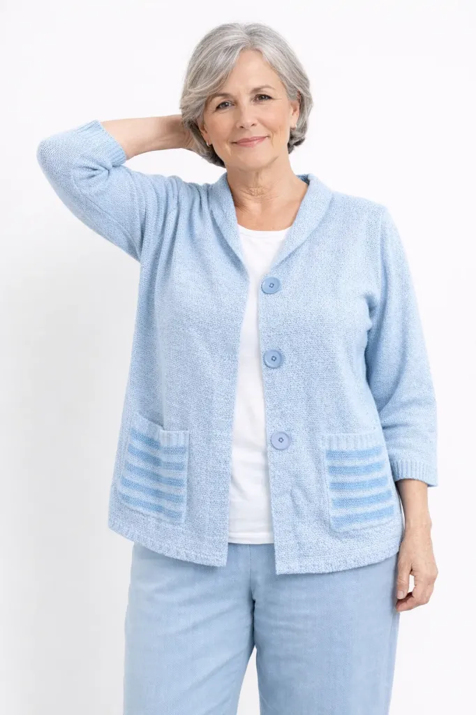GILET MODERNE BONIFACIO (M, bleu)