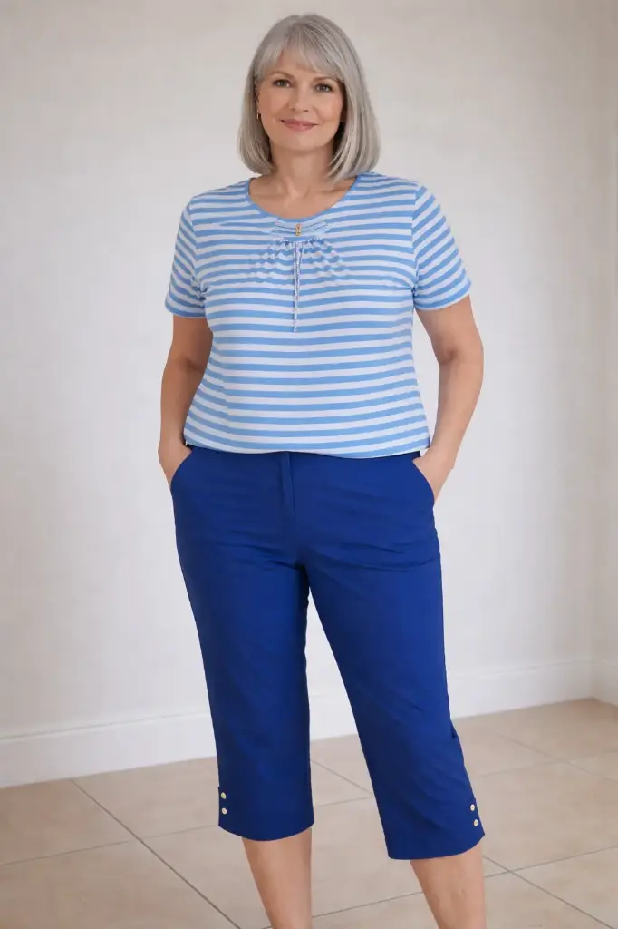 T-SHIRT Marin rayé