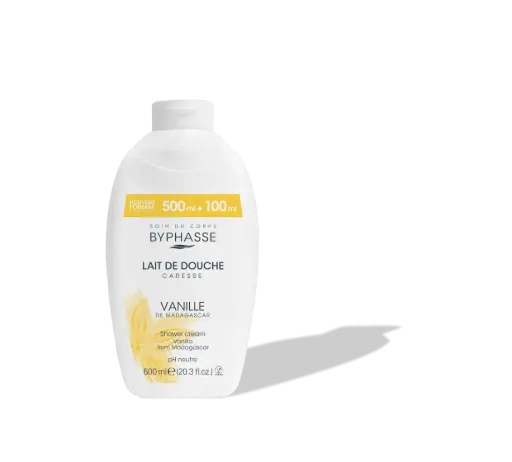 LAIT DE DOUCHE CARESSE 600ML FLEUR DE VANILLE 