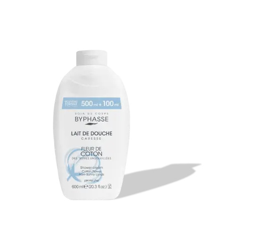LAIT DE DOUCHE CARESSE 600ML FLEUR DE COTON