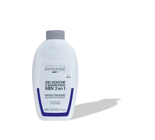 GEL DOUCHE-SHAMPOOING 2 EN 1 MEN 600ML