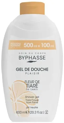 GEL DE DOUCHE PLAISIR 600ML FLEUR DE TIARÉ