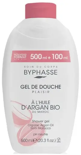 GEL DOUCHE PLAISIR 600ML À L'HUILE D'ARGAN BIO