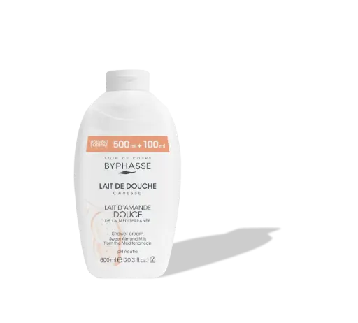 LAIT DE DOUCHE CARESSE 600ML LAIT D'AMANDE DOUCE