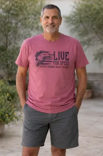 t-shirt - "LIVE FOR SPEED"